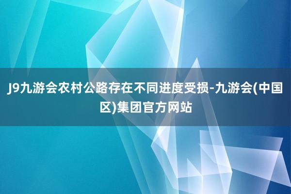 J9九游会农村公路存在不同进度受损-九游会(中国区)集团官方网站