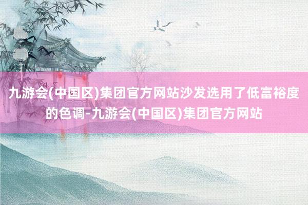 九游会(中国区)集团官方网站沙发选用了低富裕度的色调-九游会(中国区)集团官方网站