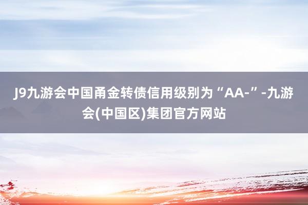 J9九游会中国甬金转债信用级别为“AA-”-九游会(中国区)集团官方网站